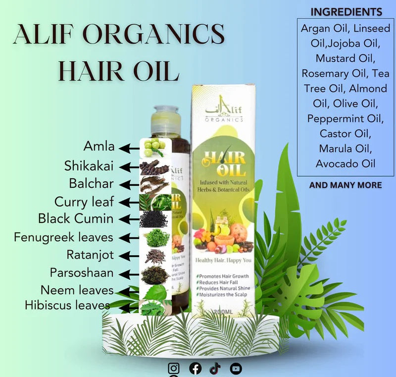 Alif Organic Hair Oil